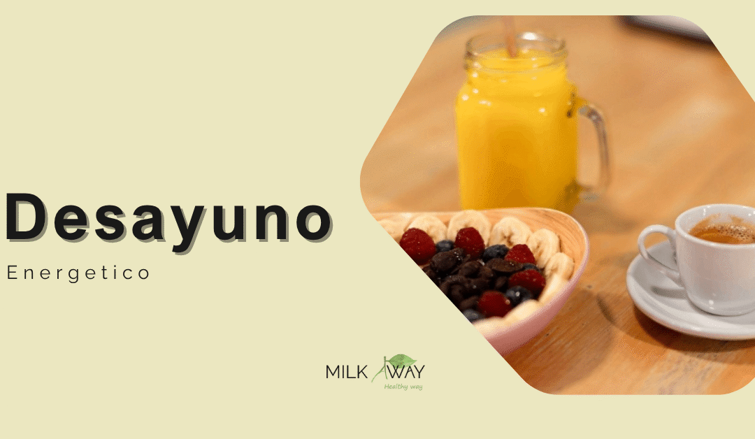 Desayuno energético con café, zumo y bol de avena: opción saludable para empezar el día